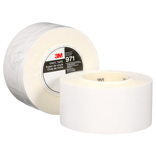 3M Durable Floor Marking Tape 971, White, 3 in x 36 yd, 17 mil, 4 Rolls/Case