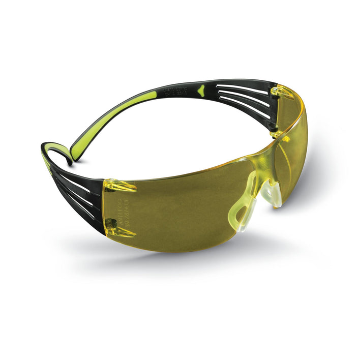 Peltor Sport SecureFit Safety Eyewear SF400-PA-9, Amber/AF Lens