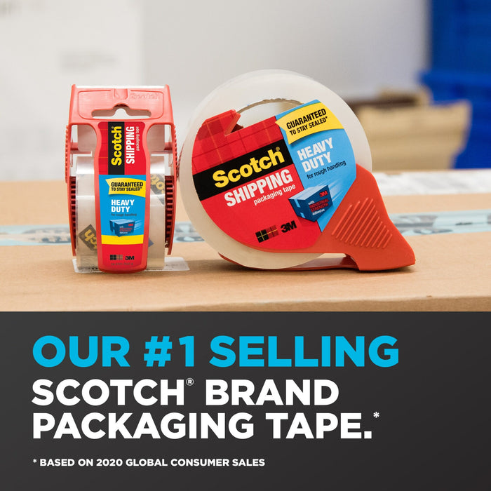 Scotch® Heavy Duty Shipping Packaging Tape 3850-21RD-3GC, 1.88 in x 54.6 yd