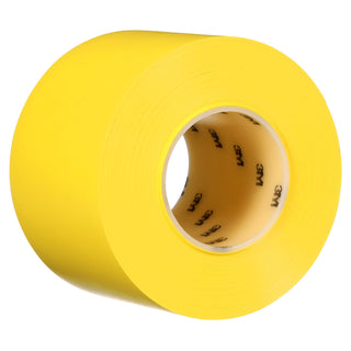 3M Durable Floor Marking Tape 971, Yellow, 4 in x 36 yd, 17 mil, 3 Rolls/Case