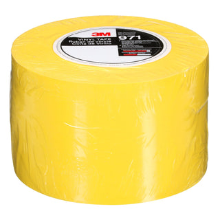 3M Durable Floor Marking Tape 971, Yellow, 4 in x 36 yd, 17 mil, 3 Rolls/Case