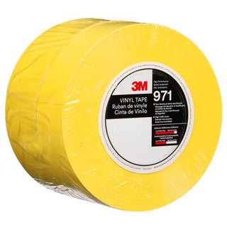 3M Durable Floor Marking Tape 971, Yellow, 4 in x 36 yd, 17 mil, 3 Rolls/Case