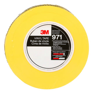 3M Durable Floor Marking Tape 971, Yellow, 3 in x 36 yd, 17 mil, 4 Rolls/Case