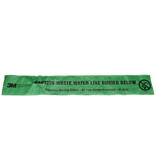 3M Electronic Marking System (EMS) Caution Tape 7904, Green, 6 in, WWater