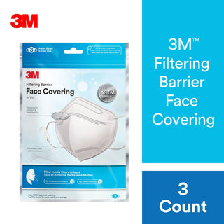 3M Advanced Filtering Face Mask AFFM-3-DC, One Size, 3 Pack