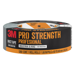 3M Pro Strength Duct Tape 1260-C 1.88 in x 60 yd (48 mm x 54.8 m) 9 rls/cs