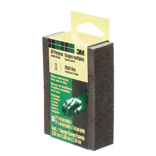 3M Sanding Sponge CP-001-2P, Block, 3 3/4 in x 2 5/8 in x 1 in, Fine