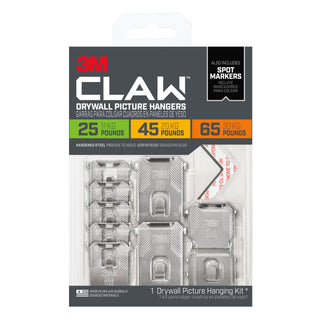 3M CLAW Drywall Picture Hangers with Temporary Spot Markers 3PHKITM-8ES