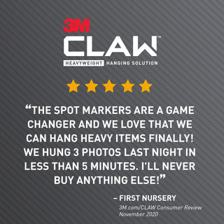 3M CLAW Drywall Picture Hangers with Temporary Spot Markers 3PHKITM-8ES