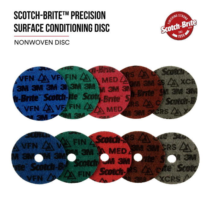 Scotch-Brite Precision Surface Conditioning Disc, PN-DH, Coarse, 6 in x NH