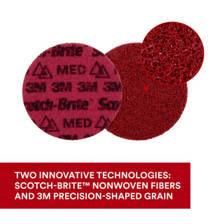 Scotch-Brite Precision Surface Conditioning Disc, PN-DH, Medium