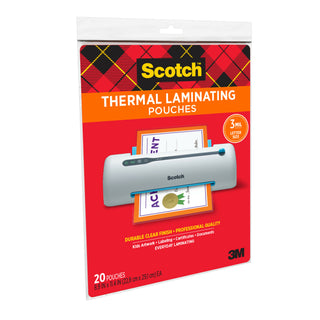 Scotch Thermal Pouches TP3854-20 Letter size