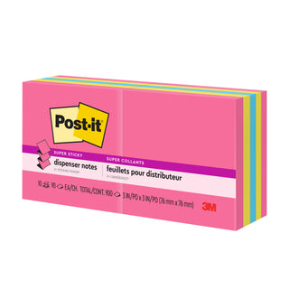 Post-it® Super Sticky Dispenser Pop-up Notes R330-10SSPGO, 3 in x 3 in