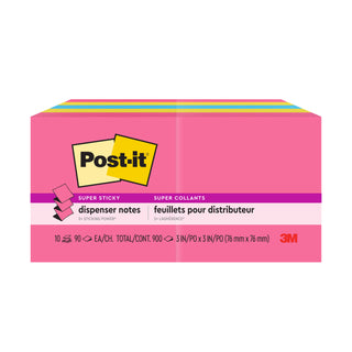 Post-it® Super Sticky Dispenser Pop-up Notes R330-10SSPGO, 3 in x 3 in