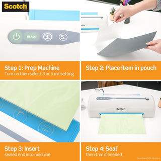 Scotch Laminating Pouches TP3856-25, 11.45 in x 17.48 in (290 mm x 443 mm)