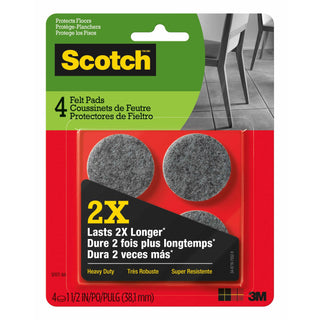 Scotch Heavy Duty Felt Pads SP871-NA, 1.5 inch