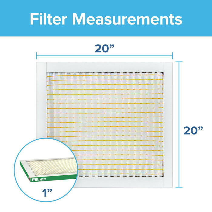 Filtrete Electrostatic Air Filter 700 MPR 702-4PK-1E, 20 in x 20 in x 1 in