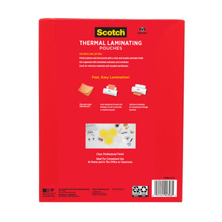 Scotch Thermal Laminating Pouches TP3854-100EF, 8.9 in x 11.4 in