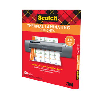 Scotch Thermal Laminating Pouches TP3854-100EF, 8.9 in x 11.4 in