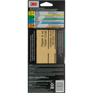 3M Sandpaper 03031, 180 Grit, 3-2/3 in x 9 in, 6/Pack