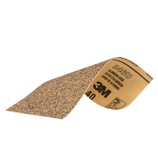 3M Sandpaper 03038, 3-2/3 in x 9 in, 40 Grit, 5/Pack