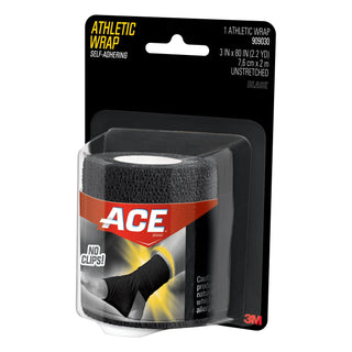 ACE Brand Black Athletic Wrap 909030, 3 in x 5 yd (76.2 mm x 4.57 m)