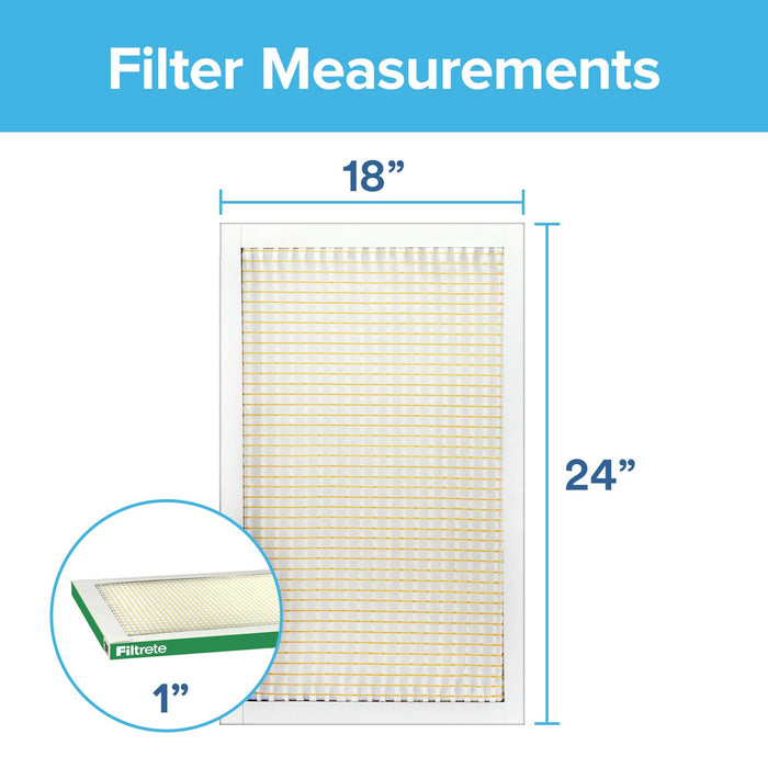 Filtrete Electrostatic Air Filter 700 MPR 721-4, 18 in x 24 in x 1 in