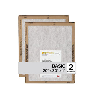 Filtrete Flat Panel Air FIlter FPL22-2PK-24, 20 in x 30 in x 1 in