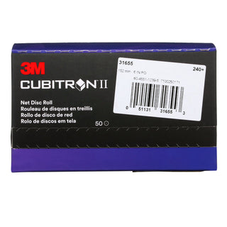 3M Cubitron II Net Disc Roll 31655, 240+, 6 in, 50 Discs/Roll