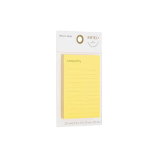 Post-it® Mini List Notes NTDW-34-1, 4 in x 2.9 in (101 mm x 73 mm)