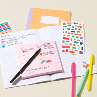 Post-it® Planner Pad NTDW-55-2, 4.9 in x 4.9 in (124 mm x 124 mm)