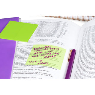 Post-it® Transparent Notes 600-3COL, 2-7/8 in x 2-7/8 in (73 mm x 73 mm)