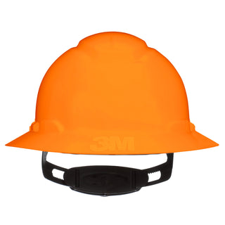 3M SecureFit Full Brim Hard Hat CHH-FB-R-O6-SL, with Ratchet Adjustment, Hi-Vis