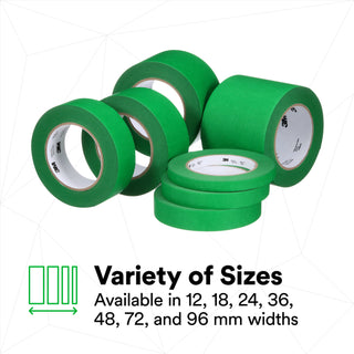 3M UV Resistant Green Masking Tape, 12 mm x 55 m