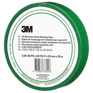 3M UV Resistant Green Masking Tape, 24 mm x 55 m