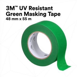 3M UV Resistant Green Masking Tape, 48 mm x 55 m