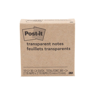 Post-it® Transparent Notes 600-TRSPT-10PK