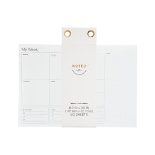 Post-it® Weekly Calendar NTD8-WCAL-1, 10 in x 7 in (25.4 cm x 17.7 cm)