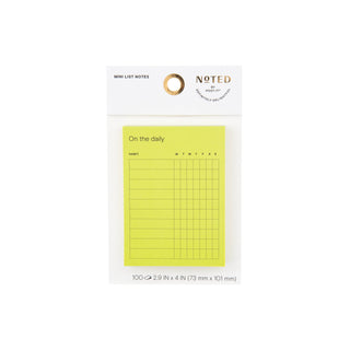 Post-it® Mini List Notes NTD8-34-2, 4 in x 2.9 in (101 mm x 73 mm)