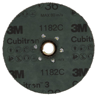 3M Cubitron 3 Fibre Disc 1182C, 36+, TN Quick Change, 4-1/2 in, Die450E