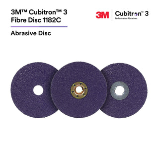 3M Cubitron 3 Fibre Disc 1182C, 36+, TN Quick Change, 5 in, Die 500P