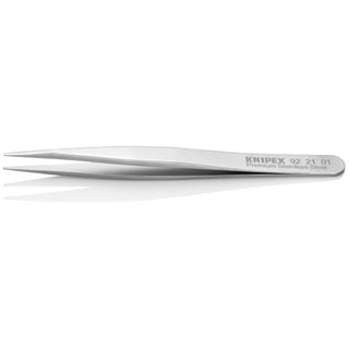 Knipex 92 21 01 4 3/4" Premium Stainless Steel Gripping Tweezers-Pointed Tips