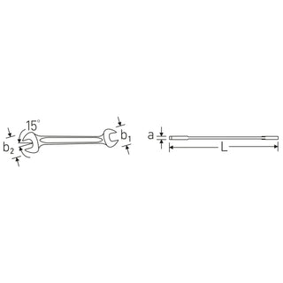 Stahlwille 40031113 10 Double open ended Spanner, 11 x 13 mm
