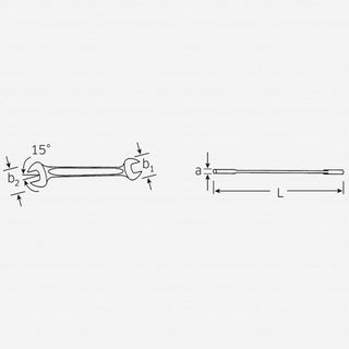 Stahlwille 40031821 10 Double open ended Spanner, 18 x 21 mm