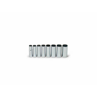 Wright Tool 409 1/2-Inch Drive 12 Point Deep Socket Set 8 Piece