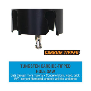 Spyder 600834 4-1/8 Inch Tungsten Carbide Tipped Deep Cut Hole Saw
