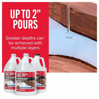 J-B Weld 42384 WaterClear Pro Grade 2" Deep Pour Epoxy, 384 fl oz.