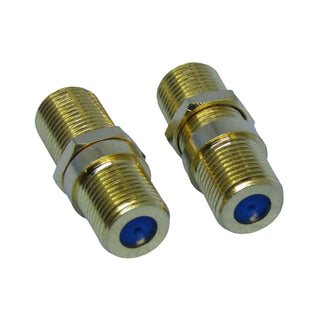 Philmore 45-317G 3 GHz Dual Female Coupler, Gold Plate