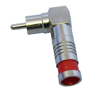 Philmore 45-3607 RD Rt Angle Compression RCA Male Connector