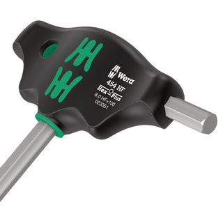 Wera 454 HF T-handle hexagon screwdriver Hex-Plus with holding function, 8 x 100 mm